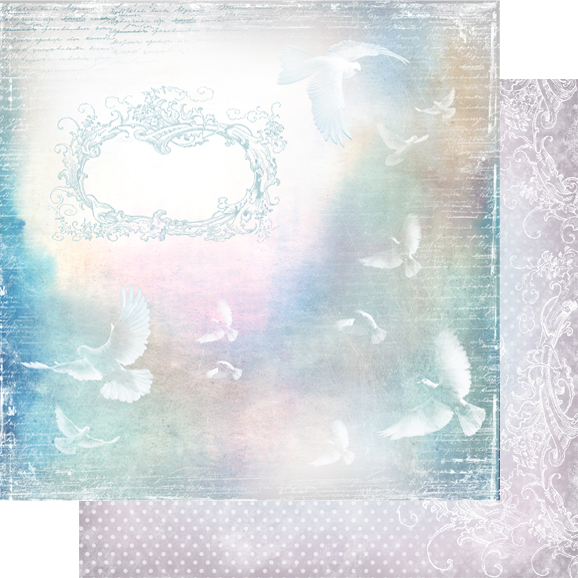 Двусторонняя бумага "Невесомость", мотив 1 (VIN35)