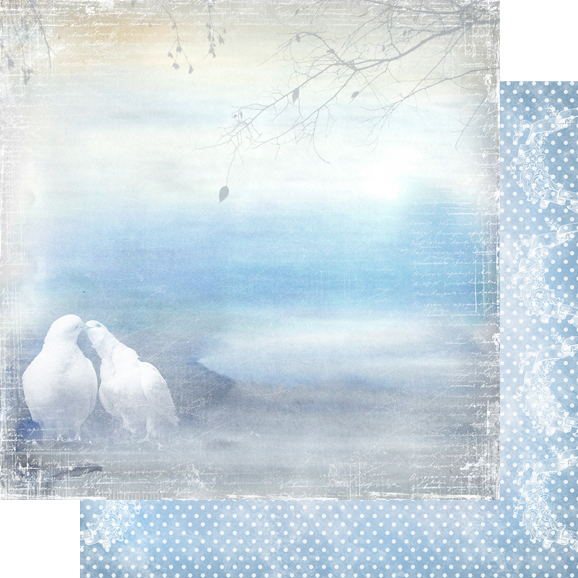 Двусторонняя бумага "Невесомость", мотив 4 (VIN38)