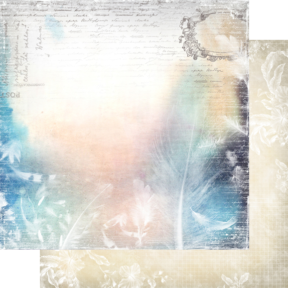 Двусторонняя бумага "Невесомость", мотив 5 (VIN39)