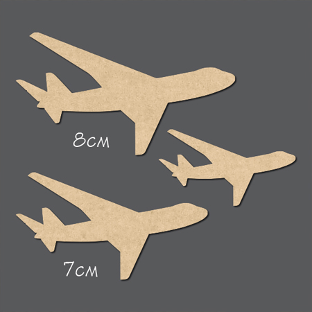 Чипборд "Самолёты 3 шт"