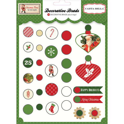 Набор брадс Carta Bella "Christmas Time"