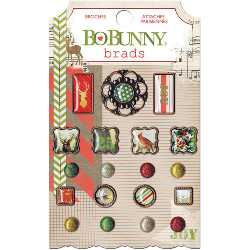 Набор брадс Bo Bunny "Christmas Collage"