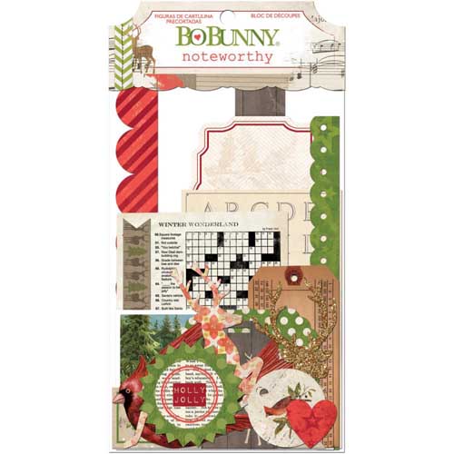 Набор вырубки из картона Bo Bunny "Christmas Collage"