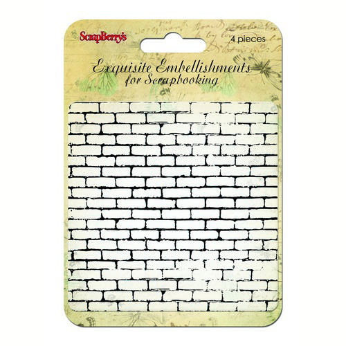Фоновый штамп Scrapberrys "Кирпичная кладка"