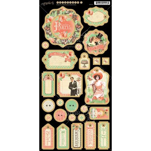 Вырубки из чипборда Graphic 45 "Time To Celebrate"