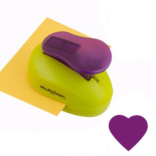 Дырокол MrPainter 1,5 см "Сердце" 01.