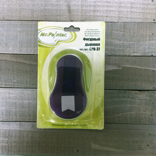 Фигурный дырокол MrPainter 3,7см "Флажок №1 04"