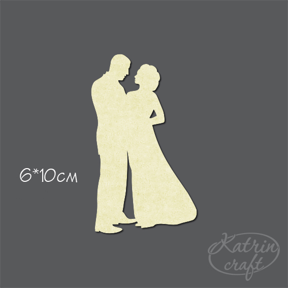 Чипборд "Жених и невеста средние "