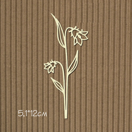 Чипборд "Колокольчик контурный"