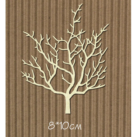 Чипборд "Куст осенний большой"