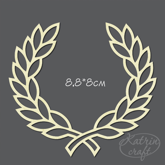 Чипборд "Лавровый венок"