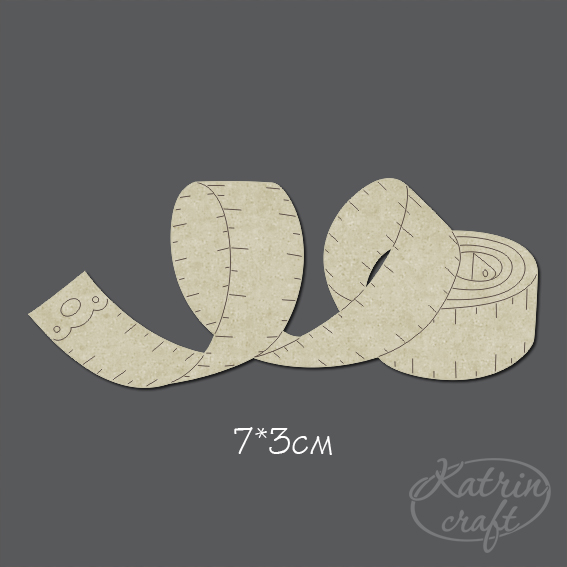 Чипборд "Сантиметр швейный маленький"