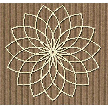 Чипборд "Фоновый Цветок №2"