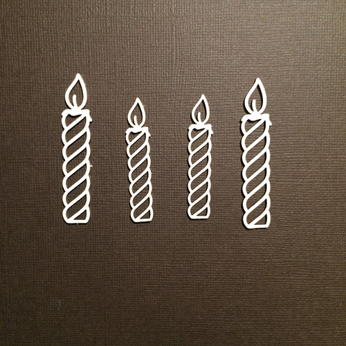 Чипборд "Свечи 4шт"