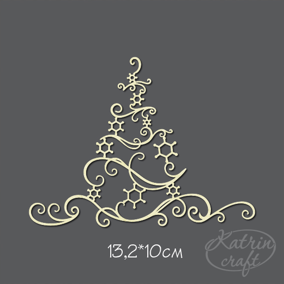 Чипборд "Елка резная"