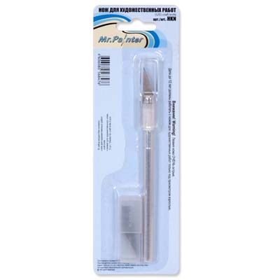 Нож для художественных работ С КОМПЛЕКТОМ ЛЕЗВИЙ MrPainter