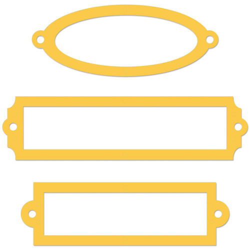 Ножи для вырубки Kaisercraft "Рамочки-лейблы"