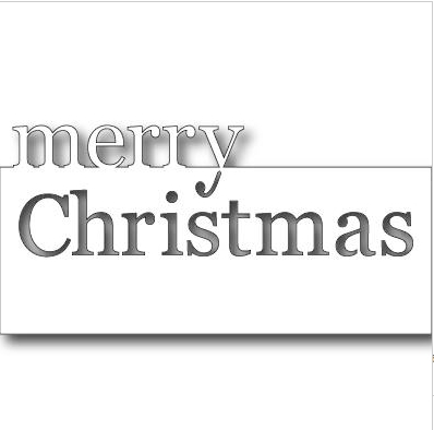 Нож Memory Box "Надпись Merry Christmas" (MB274)