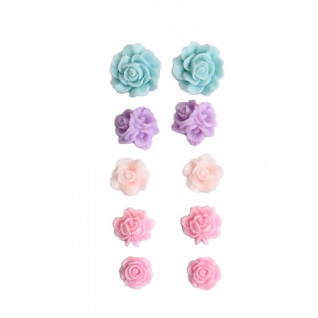 Набор пластиковых розочек Scrapberrys "Нежные"