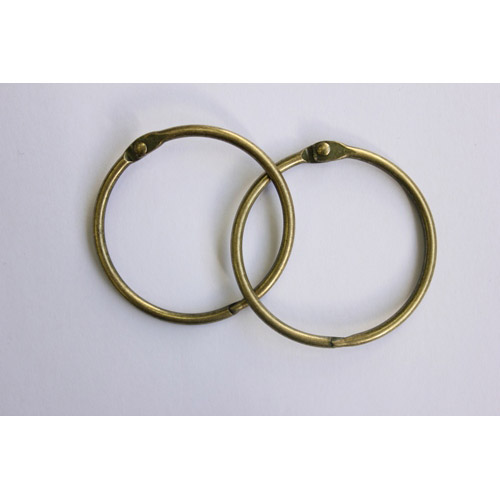 Кольца для альбома 50 мм, цвет состаренная медь, 2 шт