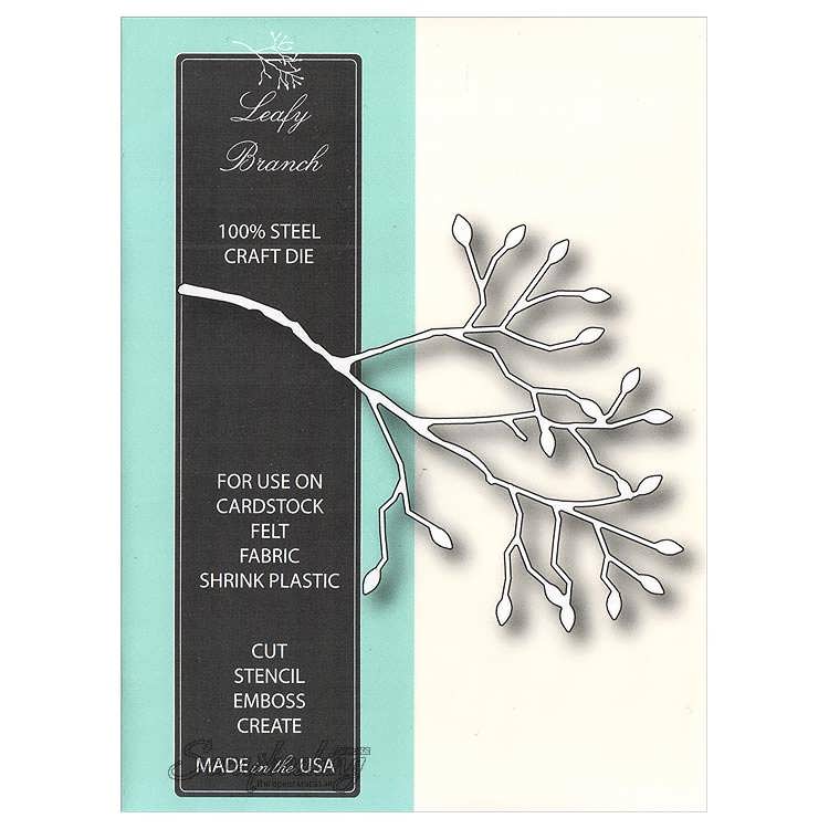 Нож Memory Box "Веточка с листьями" (MB99)